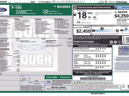 Used 2023 Ford F150 Tremor w/ Equipment Group 402A High AWD/4WD image 40