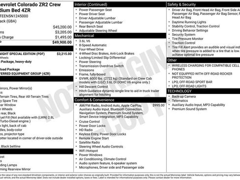 Used 2022 Chevrolet Colorado ZR2 w/ ZR2 Midnight Special Edition image 6