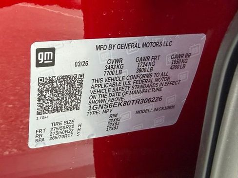 New 2026 Chevrolet Suburban RST w/ RST Capability Package AWD/4WD image 26