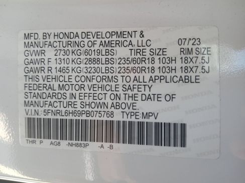 Used 2023 Honda Odyssey EX-L image 38