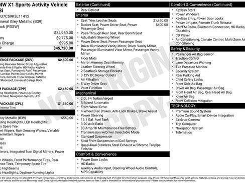 Used 2019 BMW X1 sDrive28i w/ Convenience Package image 40