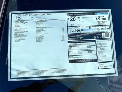New 2026 Mercedes-Benz GLC 300 4MATIC image 26