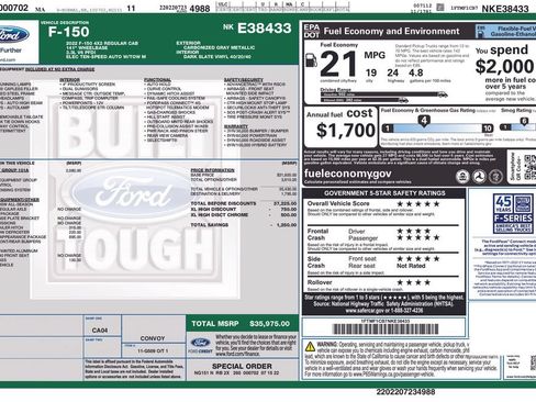 Used 2022 Ford F150 XL w/ Equipment Group 101A High RWD image 16