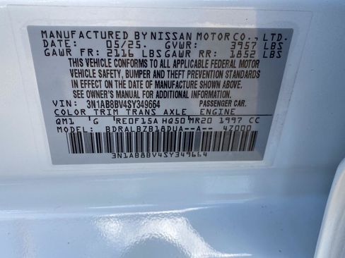 Certified 2025 Nissan Sentra S FWD image 16