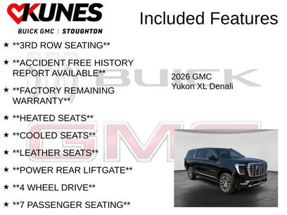 New 2026 GMC Yukon XL Denali w/ Sun & Power Step Package