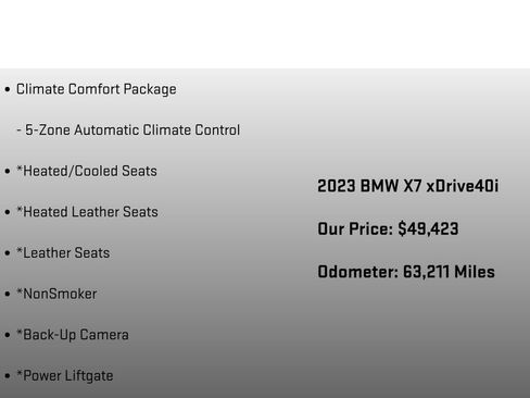 Used 2023 BMW X7 xDrive40i w/ Climate Comfort Package AWD/4WD image 12