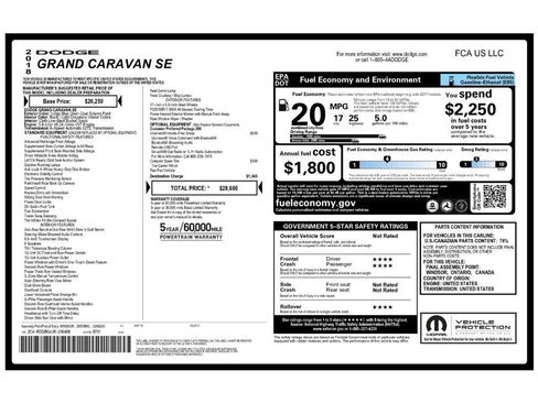 Used 2018 Dodge Grand Caravan SE w/ UConnect Hands-Free Group image 2
