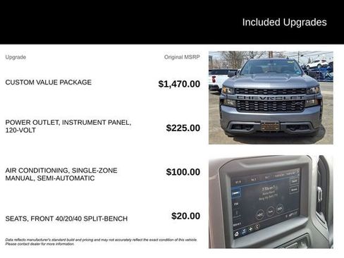 Used 2020 Chevrolet Silverado 1500 Custom w/ Custom Value Package AWD/4WD image 7