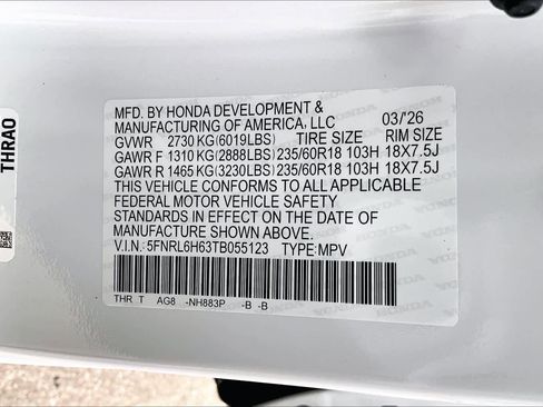 New 2026 Honda Odyssey EX-L image 22