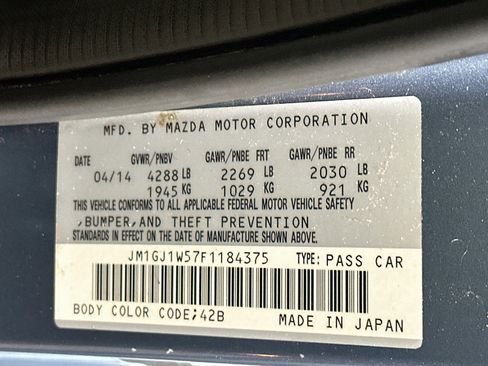 Used 2015 MAZDA MAZDA6 Grand Touring FWD image 12