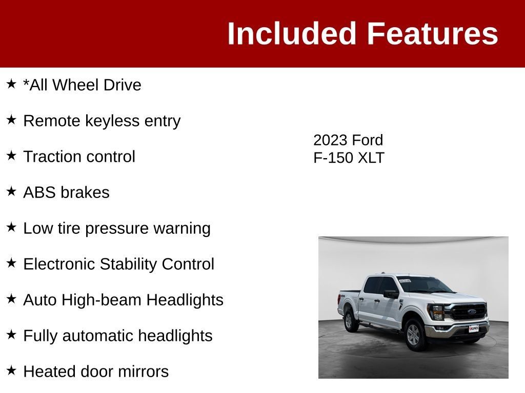 Used 2023 Ford F150 XLT AWD/4WD image 3