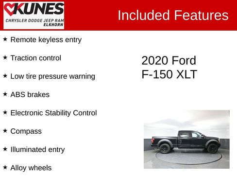 Used 2020 Ford F150 XLT w/ Equipment Group 302A Luxury AWD/4WD image 2