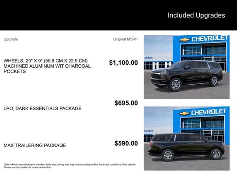 New 2026 Chevrolet Suburban LS w/ LPO, Dark Essentials Package image 5