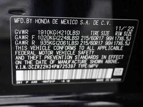 Certified 2023 Honda HR-V LX image 27