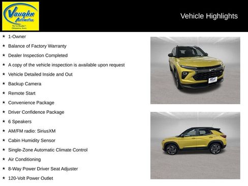Used 2025 Chevrolet TrailBlazer RS w/ Convenience Package AWD/4WD image 2