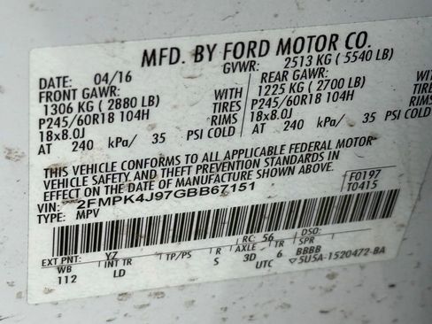 Used 2016 Ford Edge SEL w/ Equipment Group 201A image 40