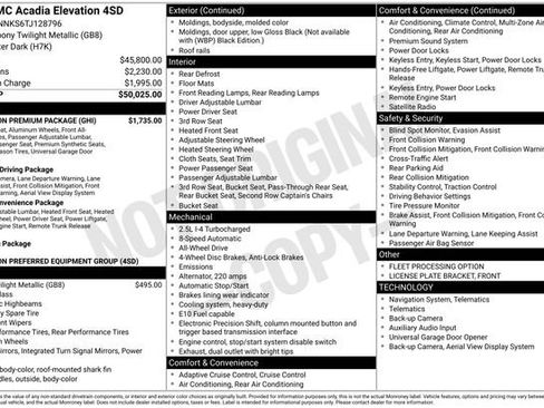 Used 2026 GMC Acadia Elevation w/ Elevation Premium Package AWD/4WD image 5