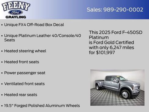 Certified 2025 Ford F450 Platinum w/ FX4 Off-Road Package image 22