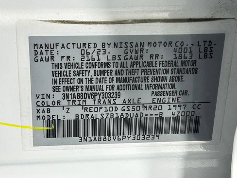 Used 2023 Nissan Sentra SR w/ SR Premium Package FWD image 37
