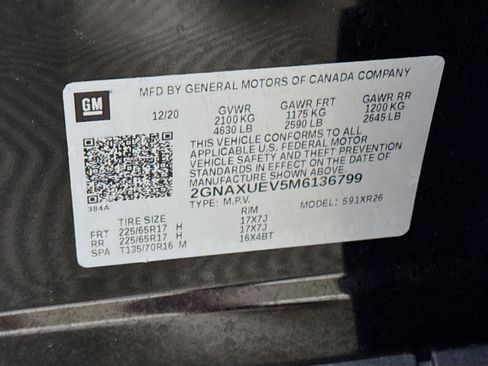 Used 2021 Chevrolet Equinox LT AWD/4WD image 29