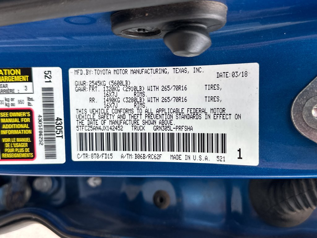 Used 2018 Toyota Tacoma TRD Off-Road AWD/4WD image 22
