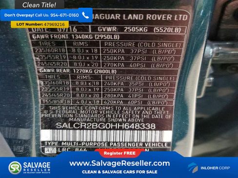 Used 2017 Land Rover Discovery Sport HSE image 3