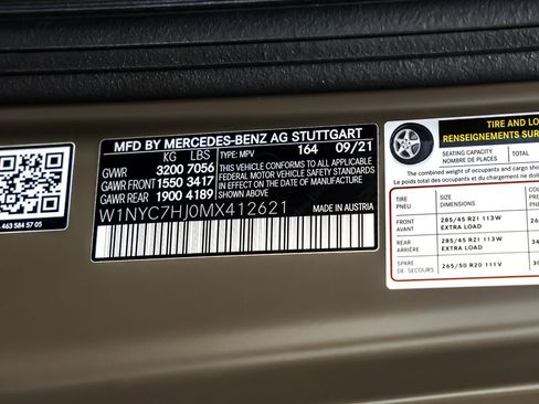 Certified 2021 Mercedes-Benz G 63 AMG 4MATIC image 26