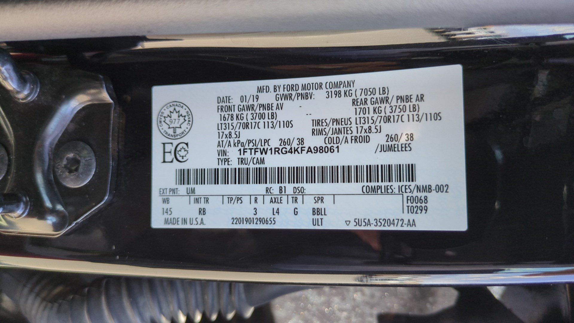Used 2019 Ford F150 Raptor w/ Equipment Group 802A Luxury AWD/4WD image 34