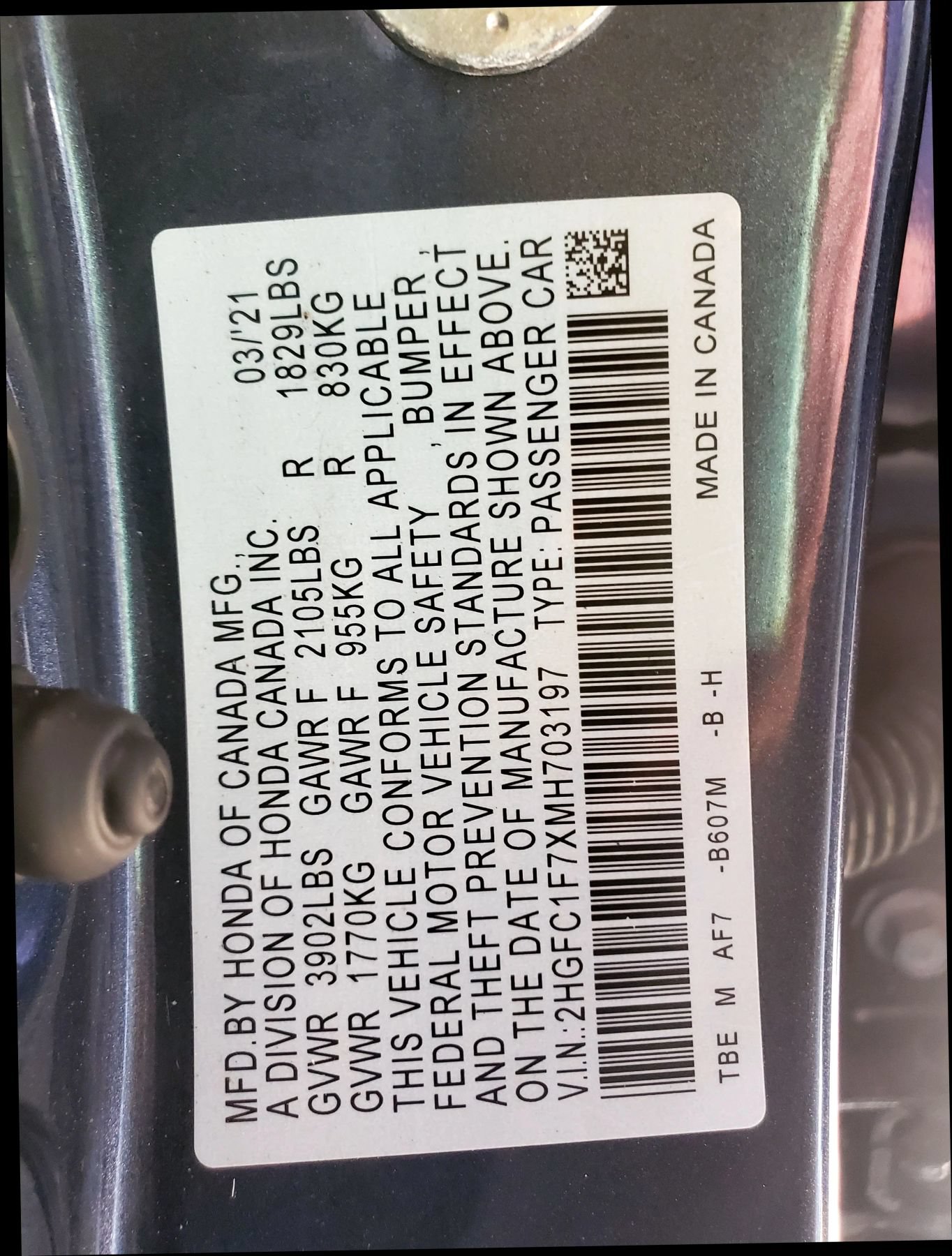 Used 2021 Honda Civic EX-L image 71