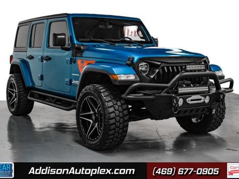 Used 2020 Jeep Wrangler Unlimited Sahara AWD/4WD image 1