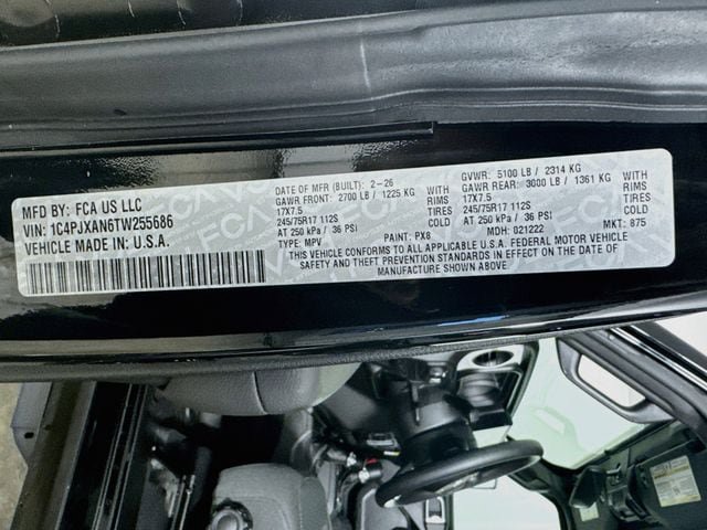New 2026 Jeep Wrangler Sport AWD/4WD image 34