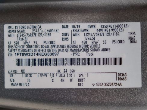 Used 2019 Ford F350 Lariat w/ Lariat Value Package AWD/4WD image 67