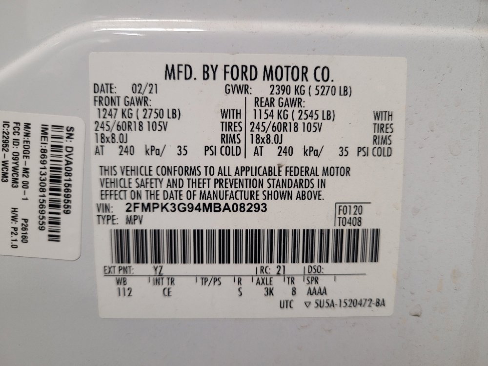Used 2021 Ford Edge SE FWD image 33