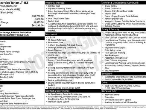 Used 2023 Chevrolet Tahoe LT image 7