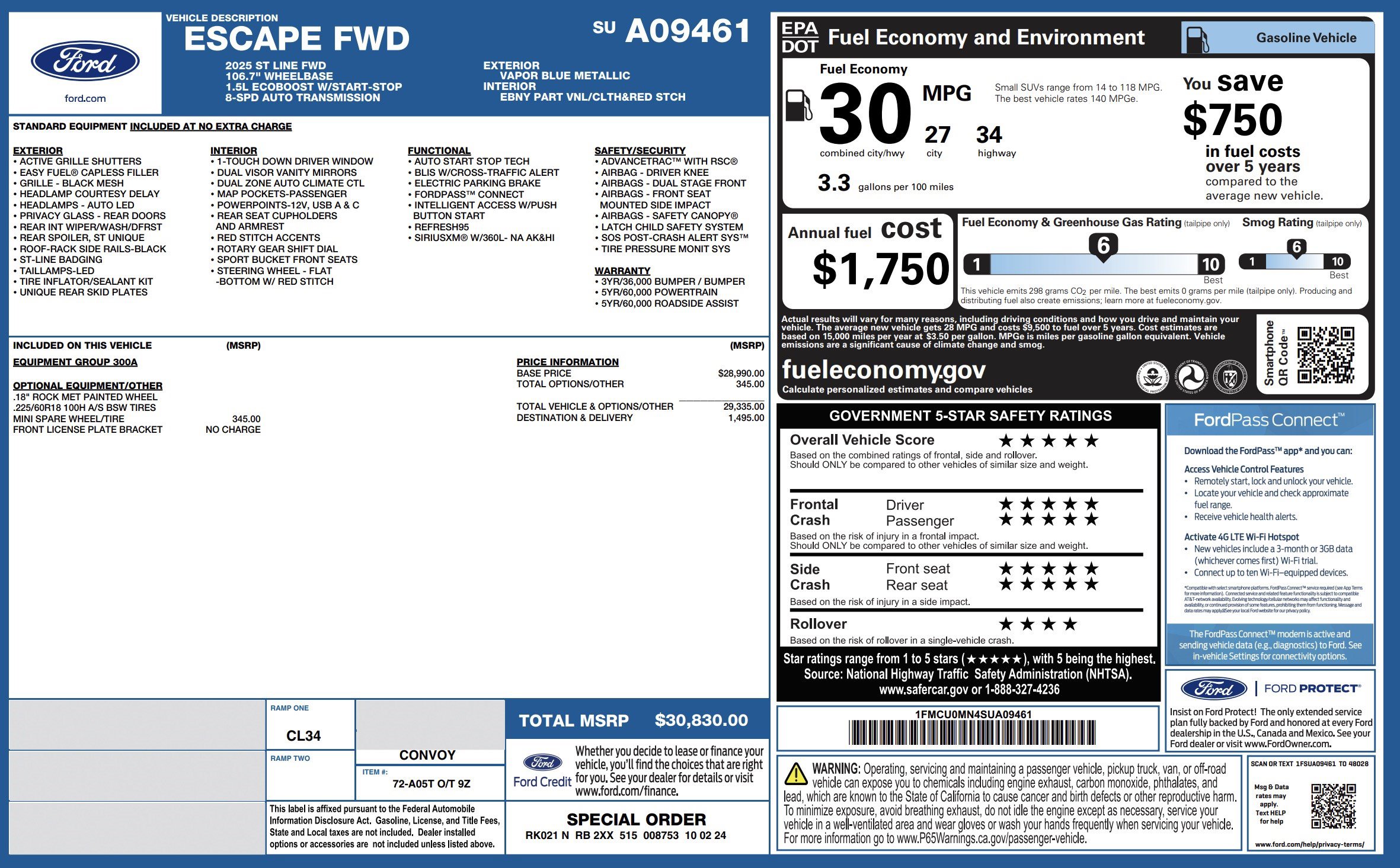 Used 2025 Ford Escape ST-Line FWD image 2