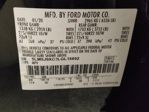 Used 2020 Lincoln Aviator Black Label w/ Dynamic Handling Package image 33