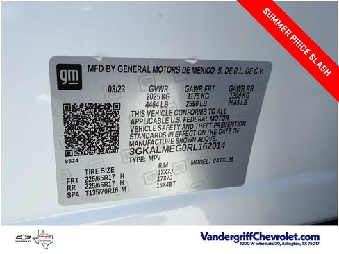 Certified 2024 GMC Terrain SLE w/ Fleet Convenience Package FWD image 30