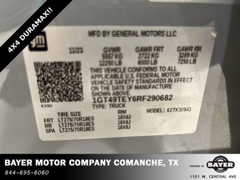 Used 2024 GMC Sierra 3500 SLE w/ SLE Convenience Package AWD/4WD image 30