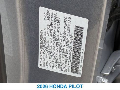 New 2026 Honda Pilot EX-L image 26