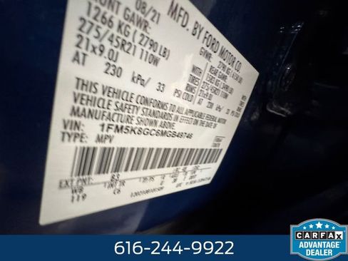 Used 2021 Ford Explorer ST w/ Equipment Group 401A image 27