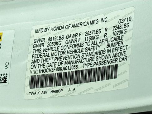Used 2019 Honda Accord EX image 32