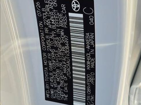 New 2027 Toyota Prius LE FWD image 16