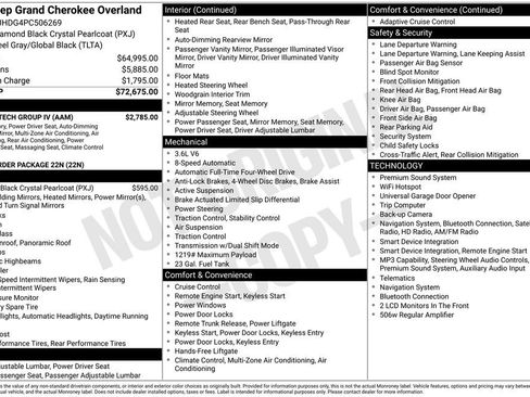 Used 2023 Jeep Grand Cherokee Overland w/ Luxury Tech Group IV image 4