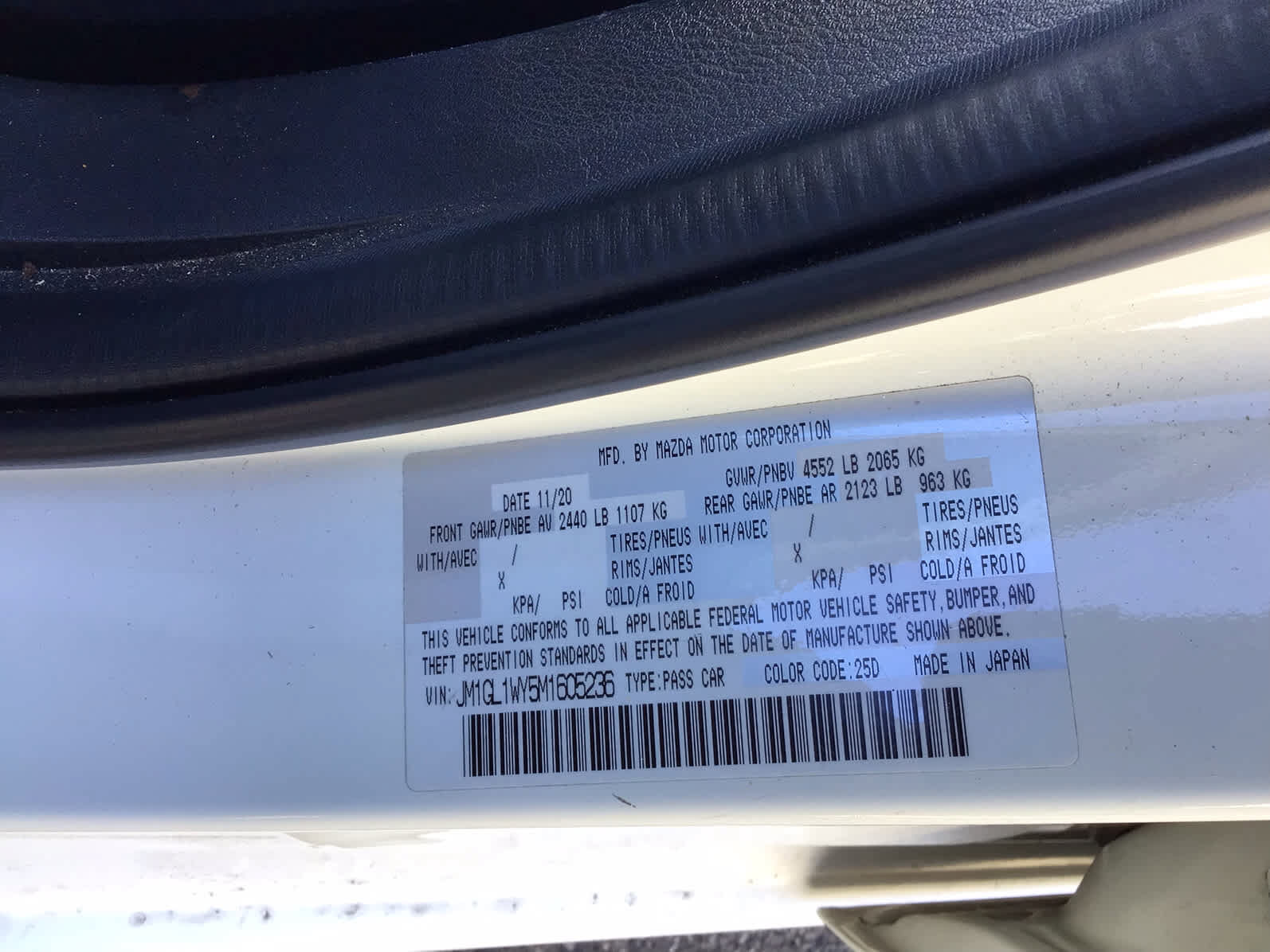 Used 2021 MAZDA MAZDA6 Grand Touring Reserve FWD image 7