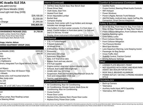 Used 2023 GMC Acadia SLE w/ Driver Convenience Package AWD/4WD image 46