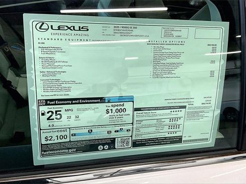 New 2025 Lexus ES 350 350 image 13