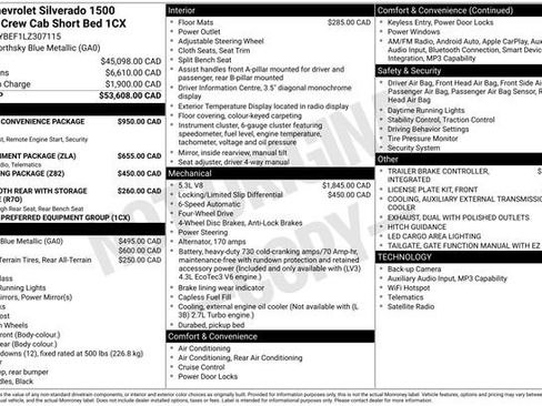 Used 2020 Chevrolet Silverado 1500 Custom w/ Custom Convenience Package AWD/4WD image 4
