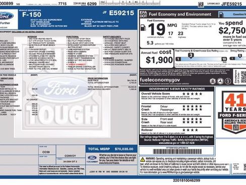 Used 2018 Ford F150 Limited w/ Trailer Tow Package AWD/4WD image 27