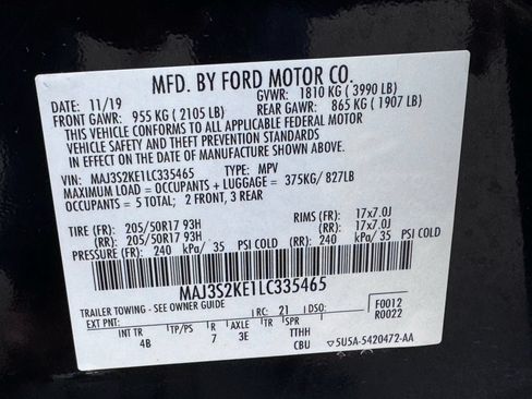 Used 2020 Ford EcoSport Titanium FWD image 44