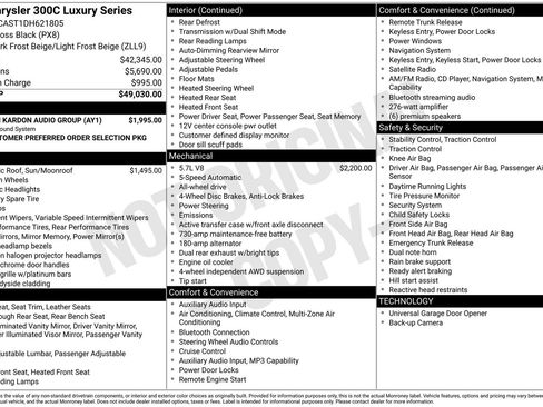 Used 2013 Chrysler 300 C Luxury Series w/ Harman Kardon Audio Group image 38